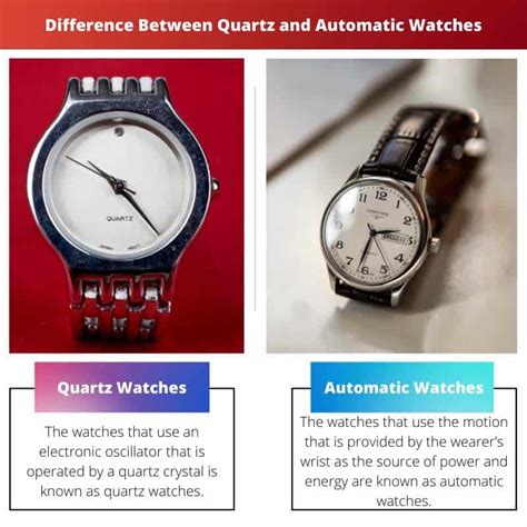difference automatic and quartz watch